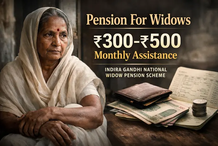Pension For Widows: Guaranteed ₹300–₹500 Monthly Relief Under Indira Gandhi National Widow Pension Scheme Pension For Widows Guaranteed ₹300–₹500 Monthly Relief Under Indira Gandhi National Widow Pension Scheme