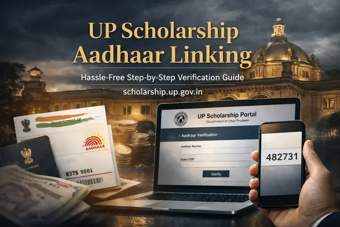 UP Scholarship Aadhaar Linking: Successful Step-by-Step Verification Guide at scholarship.up.gov.in