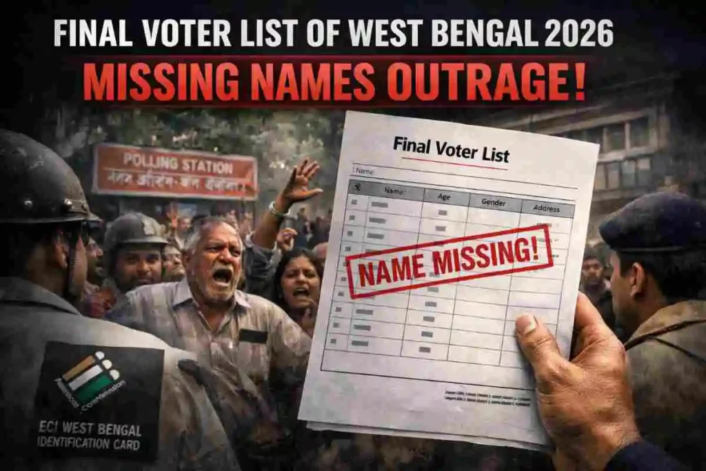 Final Voter List of West Bengal 2026 Sparks Massive Outrage — Thousands Report Missing Names Again