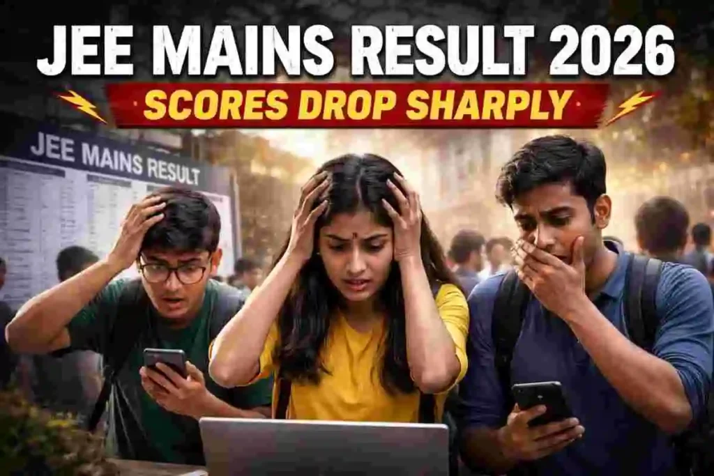 JEE Mains Result 2026 Sparks Panic as Scores Drop Sharply — Students Fear Big Trouble Ahead